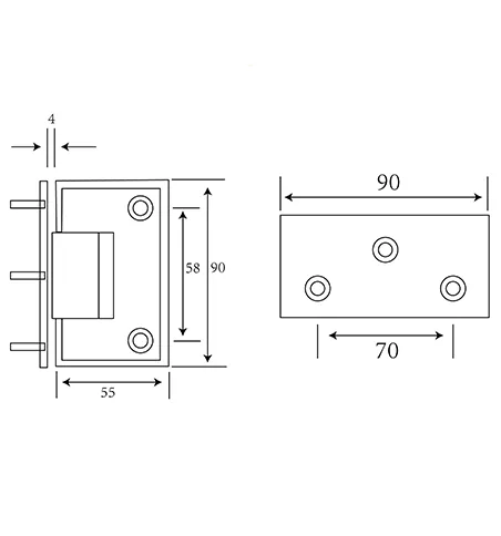 Duş, Railing ve Bölme Projeleri için Güvenli Cam Sabitleme Donanımı