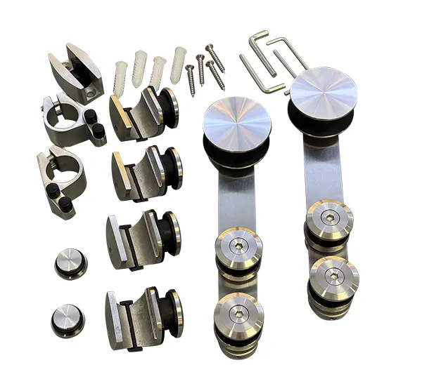 Modern Banyo Projeleri için Çerçevesiz Duş Kapısı Donanım Sistemleri