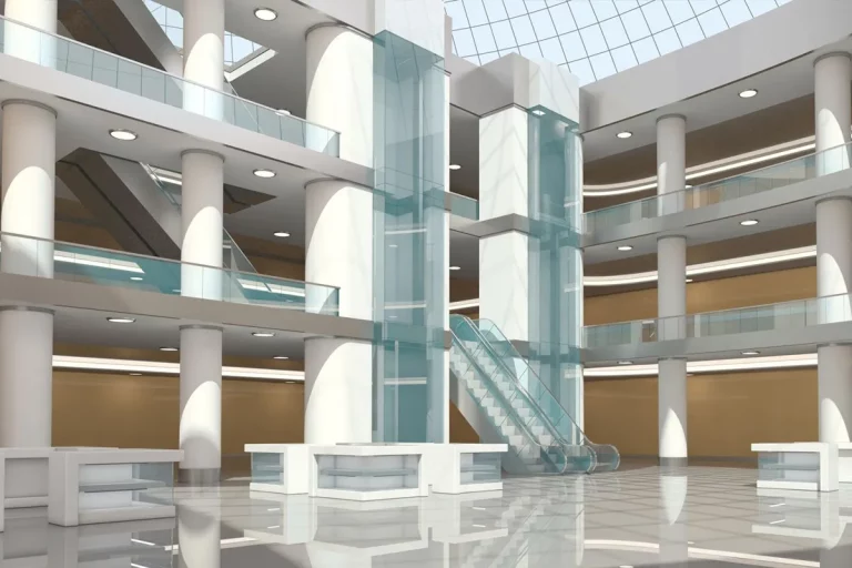 Alışveriş Merkezi Cam Korkuluk Sistemi – Brezilya